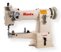 Ikonix KS-335A Cylinder-Bed Lockstitch Sewing Machine; Includes Table, Stand, Servo Motor and LED Llight; Great for sewing shoes, purses, belts, bags, and more; High presser foot clearance of 13 mm allows you to sew very thick items; Easily adjust the stitch length from to as high as 6 mm with a dial (IKONIXKS335A IKONIXKS-335A KS-335-A IKONIX/KS335A) 