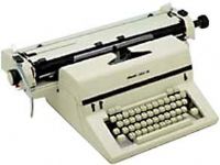 Olivetti IL19813P; Portable Manual Typewriter 13 Picas Heavy Duty Carriage, Half Step Correction Key; Decitab-one touch vertical decimal alignment; Touch Control; 46 Character keys; 3 bail rollers; Bold Print; Metal Housing; 4 track ribbon selection; Erasure Table; Handles paper as wide as 13.3