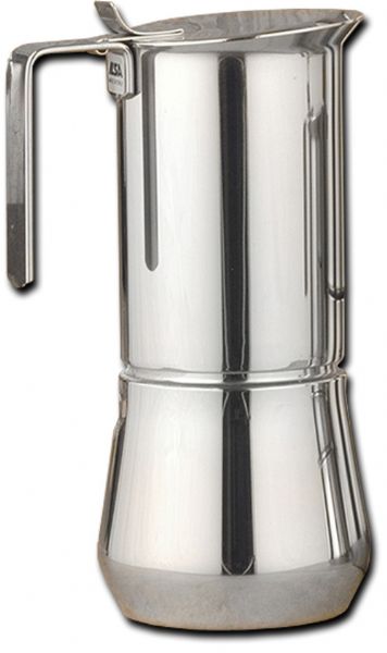 ILSA 122-10 Stainless Steel Stove Top, 10-Cup; ILSA Stainless steel stove top, 10 cup For use on gas stove tops; Heavyweight S/S design; Internal stainless steel coffee basket; Ilsa is one of the most respected names in Italy, producing coffeee makers for over 75 years; Assorted sizes; Gift boxed, Made in Italy; Dimensions 13