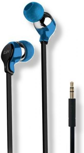 iLuv IEP314BLU Party On Ergonomic Headset, Blue Color; Fully-closed ear pieces deliver maximum sound; Lightweight ergonomic and comfortable design; Tangle-free, ultra-flexible and convenient flat cable design; 3.5mm plug; Weight 0.3 lbs; UPC 639247133266 (ILUV-IEP314BLU ILUV IEP314BLU ILUVIEP314BLU)
