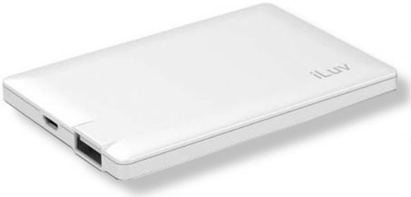 iLuv MYPOWER25WH Portable Battery Pack, White Color; Smart Power Function; 2500mAh of Power to Charge Your Device; LED Power Indicators; Designed for Safety; Delivers 1 amp output; Weight 1 lbs; UPC ILUVMYPOWER25WH (ILUV-MYPOWER25WH ILUV MYPOWER25WH ILUVMYPOWER25WH)