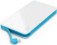 iLuv MYPOWER50 Portable Power Bank with Integrated Lighting Cable, White Color; Smart Power Function; 5000 mAh of Power to Charge Your Device; LED Power Indicators; Designed for Safety; Delivers 2.1 amp output for quick charge; LED indicators show battery life; Ultra-thin, compact, travel-friendly design; Smart battery design prevents overcharging, overheating and damage to your device; Weight 1 lbs; UPC 639247760516 (ILUV-MYPOWER50 ILUV MYPOWER50 ILUVMYPOWER50) 