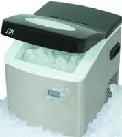 Sunpentown IM-101S Portable Ice Maker with LCD with Stainless Steel Body, 150 W Power consumption, 115V / 60Hz Power, 1.8-2.9A Rated current, R134a / 97g Refrigerant, Stainless steel body, Digital controls with soft-touch buttons, LCD panel with blue back light, 18 hour timer, Self-Clean function, Make up to 35lbs of ice cubes per day, Stores up to 2.5lbs of ice at a time, UPC 876840002319 (IM101S IM-101S IM 101S) 