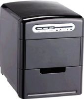 Sunpentown IM-120B Portable Ice Maker, Black body with stainless control panel, 3 ice cube size selections, Small and compact, Fast ice making, 1.5 lbs ice storage capacity, Makes up to 26.5 lbs of ice in 24 hrs, 1L water tank capacity, Freestanding application, 140 W Power consumption, 115V / 60Hz Power, 1.8 A Rated current, R134a / 52g Refrigerant,  UPC 876840004009 (IM120B IM-120B IM 120B IM120 IM-120 IM 120) 