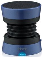 iHome IM70LC Rechargeable Mini Speaker, Blue; Built-in rechargeable battery; Supplied cable for charging speakers and connecting to audio source; Speaker works with any 3.5 mm headphone jack, perfect for laptops, cell phones, portable game devices, and MP3 players; UPC 047532905540 (IM 70 LC IM 70LC IM70 LC IM-70-LC IM-70LC IM70-LC) 