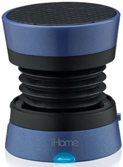 iHome IM70LC Rechargeable Mini Speaker, Blue; Built-in rechargeable battery; Supplied cable for charging speakers and connecting to audio source; Speaker works with any 3.5 mm headphone jack, perfect for laptops, cell phones, portable game devices, and MP3 players; UPC 047532905540 (IM 70 LC IM 70LC IM70 LC IM-70-LC IM-70LC IM70-LC)