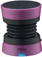 iHome IM70PC Rechargeable Mini Speaker, Pink; Built-in rechargeable battery; Supplied cable for charging speakers and connecting to audio source; Speaker works with any 3.5 mm headphone jack, perfect for laptops, cell phones, portable game devices, and MP3 players; UPC 047532905557 (IM 70 PC IM 70PC IM70 PC IM-70-PC IM-70PC IM70-PC) 