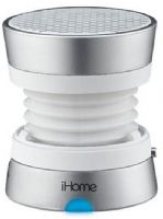 iHome IM71SC Rechargeable Mini Speaker, Silver; Built-in rechargeable battery; Supplied cable for charging speakers and connecting to audio source; Speaker works with any 3.5 mm headphone jack, perfect for laptops, cell phones, portable game devices, and MP3 players; UPC 047532905847 (IM 71 SC IM 71SC IM71 SC IM-71-SC IM-71SC IM71-SC) 