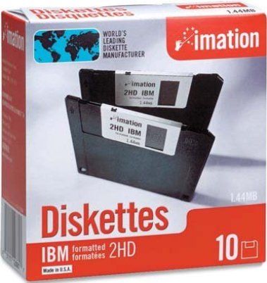 Imation 12881 Diskettes 2HD (10-Pack), 1.44MB Capacity, 3.50