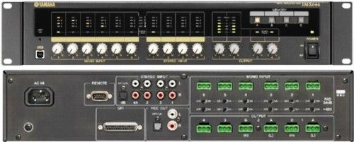 Yamaha IMX644 Compact Digital Rack Mount Mixer, 6 Mono + 4 Stereo Mixing channels, 6 Mic inputs, 4x Stereo Line inputs, Sampling frequency rate Internal 48kHz, Signal delay Less than 2.5ms, Total harmonic distortion Less than 0.1%, Frequency response 0 +0.5 -1.5dB; 20Hz-20kHz, Crosstalk Less than -70dB, Heat dissipation 18.06kcal/h (IMX-644 IMX 644 IM-X644)