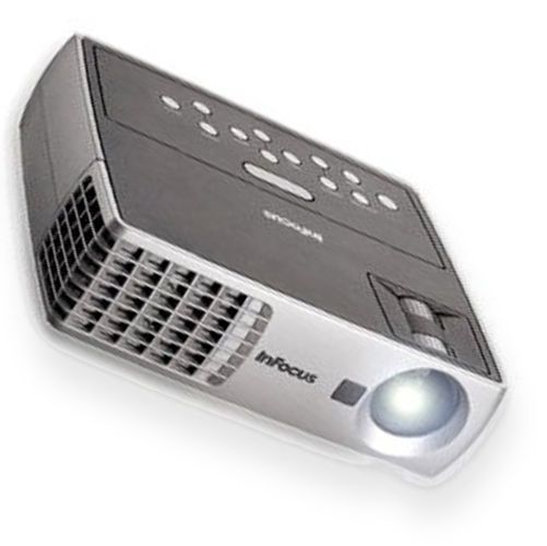 InFocus IN1102 DLP Projector, 2200 ANSI lumens Image Brightness, 1650 ANSI lumens Reduced Image Brightness, 1800:1 Image Contrast Ratio, 4 ft - 39 ft Projection Distance, 1.55 - 1.7:1 Throw Ratio, 1280 x 800 WXGA native / 1920 x 1200 WXGA resized, Widescreen Native Aspect Ratio, 16.7 million colors Color Support, 85 V Hz x 92 H kHz Max Sync Rate, 165 Watt Lamp Type, 3000 hours Typical mode / 4000 hours economic mode Lamp Life Cycle (IN1102 IN-1102 IN 1102)