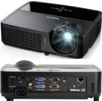 InFocus IN2126 Widescreen Network DLP Projector, Up to 3200 lumens, Contrast ratio 4000:1, Native Resolution WXGA 1280 × 800, Aspect Ratio 16:10 (Native)/Supports 4:3, Audio 2W mono, Audible Noise 30 dB Normal Mode (28dB Eco Mode), Image Size (width) 34.5-603 in (0.88-15.3 m), Keystone (Auto) +/-40% vertical, UPC 797212962270 (IN-2126 IN 2126) 