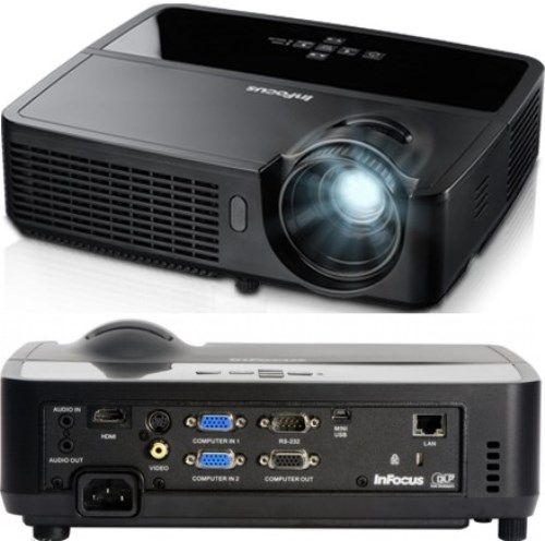 InFocus IN2126 Widescreen Network DLP Projector, Up to 3200 lumens, Contrast ratio 4000:1, Native Resolution WXGA 1280  800, Aspect Ratio 16:10 (Native)/Supports 4:3, Audio 2W mono, Audible Noise 30 dB Normal Mode (28dB Eco Mode), Image Size (width) 34.5-603 in (0.88-15.3 m), Keystone (Auto) +/-40% vertical, UPC 797212962270 (IN-2126 IN 2126)