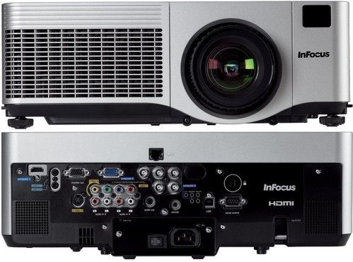 InFocus IN5110 WUXGA LCD Projector, Black with Silver, 4200 ANSI lumens, Native Resolution 1920 x 1200, Contrast Ratio 1000:1, Aspect Ratio 16:10 (Native), Supports 4:3, 5:4, 16:9, Audio 2 x 4 W Stereo, Long-lasting inorganic LCD technology, RS232 port and RJ45 port to connect with your room control and network control systems, 15.7 lbs/7.1 kg (IN-5110 IN 5110)