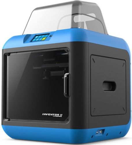 Flashforge INVENTOR II High-Precision 3D Printer with Intelligent Door, 3.5-inch Touchscreen Panel, FFF (Fused Filament Fabrication) Printing Technology, Build Volume 150x140x140 mm, 50~400 Microns Layer Resolution, One Extruder Quantity, Intelligent Assisted Leveling System, Filament-run-out Detection, WiFi Connection (INVENTORII INVENTOR-II)