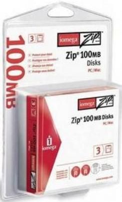 IOmega 32605 Zip 100MB Disks (3 Pack), For use with PC or Mac, Interchangeable with Iomega 100MB and Iomega 250MB Zip Drives, Read-only with Iomega 750MB Zip Drive, Durable, portable and secure (IOMEGA32602 IOMEGA-32602 32-602 326-02)