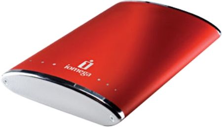 IOmega 33832 Ruby Red eGo Rugged 160GB Portable Hard Drive, USB 2.0 (USB 1.1 compatible) Interface, Data Transfer Rate 480 Mbits/s, 5400 rpm Rotational Speed, 8MB Cache, Extremely durable with Patent Pending DropGuard feature, USB powered, no external power supply required, Stylish & Compact (IOMEGA33832 IOMEGA-33832 33-832 33832)