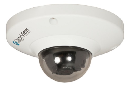 Clearview IP-71 1.3 Megapixel Indoor Mini Dome; H.264 & MJPEG dual-stream encoding; 3.6mm wide angle fixed lens; 15fps @ 1.3MP (1280x960) &-espacio-30fps @ 720P (1280x720); Day & night, 2DNR, AWB, AGC, BLC; PoE - Power Over Ethernet; Only 2.12