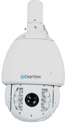 Clearview IP-PTZ-88 1.3 Megapixel Full Size 18X Optical 300ft IR Range (PTZ) Pan Tilt Zoom; 18x Optical Zoom / 16x Digital Zoom; 300ft IR Range; H.264 & MJPEG dual-stream encoding; WDR, Day/Night(ICR), DNR (2D&3D); Auto iris, Auto focus, AWB, AGC,BLC; 240°/s pan speed; 360° continuous pan rotation; Up to 255 presets, 5 auto scan, 8 tour, 5 pattern; White Balance Auto, ATW, Indoor, Outdoor, Manual; Gain Control Auto / Manual; Noise Reduction 2D / 3D; Privacy Masking Up to 24 areas (  )