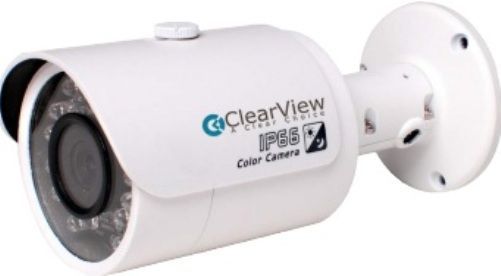 ClearView IP-80A Outdoor 100ft IR Range Mini Bullet Intelligent Features, 2 Megapixel 1080P - 1920 x1080 at 30fps, H.264 & MJPEG dual-stream encoding, DWDR, Day/Night ICR, 2DNR, AWB, AGC, BLC, 3.6mm 93 wide angle fixed lens, Intrussion Detection / Tripwire, Intelligent Features, OnVif 2.4, PSIA, CGI, 100ft IR Range, IP67 - Weatherproof (IP80A IP 80A IP 80A)-80A 