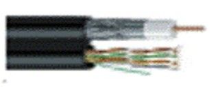 Clear Vision IPA-C6SM Siamese Cable - RG-6 18ga., Cat 5E 24 awg - 1000 ft., black, spool (IPA-C6SM, IPAC6SM)