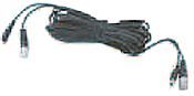 Clear Vision IPA-CPV100 Pre-Fabricated 100FT Power and Video Cable, 2 BNC Male / 12V M+F Connectors, Black (IPA-CPV100 IPACPV100) 