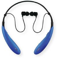 Supersonic IQ127BTBLU  Bluetooth Wireless Headphones and Mic; Blue;  Impedance 16 ohms; Frequency response 20Hz- 20KHz; Amazing stereo sound without the messy wires; Built in BT technology for easy wireless pairing with enabled devices such as iPad, iPhone, iPod, smartphones, tablets, MP3 players and more; UPC 639131301276 (IQ127BTBLU IQ127BT BLU IQ127BTBLUHEADPHONE IQ127BTBLU-HEADPHONE IQ127BTBLUSUPERSONIC IQ127BTBLU-SUPERSONIC) 