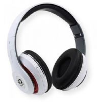 Supersonic IQ130BTWHT Bluetooth Wireless Headphones and Mic; White; High performance headphones with clear, rich stereo music; Wireless built in BT receiver allows you to wirelessly connect your iPad, iPhone, iPod, Android tablet, HDTV, laptop, MP3 player and more; Built in FM radio; UPC 639131601307 (IQ130BTWHT IQ130BTWHT IQ130BTWHTHEADPHONES IQ130BTWHT-HEADPHONES IQ130BTWHTSUPERSONIC IQ130BTWHT-SUPERSONIC)  