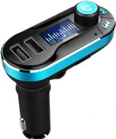 Supersonic IQ-211 Bluetooth FM Transmitter; Wirelessly Transmits Phone Calls from BT Mobile Phone to the Car FM Stereo System; Switch to Hands-Free Mode Automatically when Receiving a Call; Built-in Microphone; Dual USB Charging Port for Charging iPad, iPhone and Other Rechargeable Devices (DC 5V/2.1A ); Supports USB/SD & AUX Inputs; UPC 639131302112 (IQ211 IQ 211)  