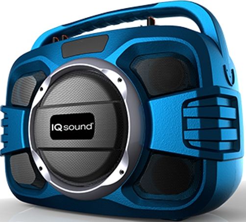 Supersonic IQ2401BT-BL IQSound SoundBox Wireless Portable Audio System, Blue, 6.5
