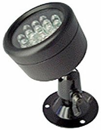 Clover IR010 Night Light Weather Resistant 30 foot range, metal casing, 20 LED Illuminators (830nM), DC 12V 300mA, Dimensions 45mm x 20mm(H), User Friendly, Easy To Connect, Low Power Consumption, UPC 617517900107 (IR 010 I R010 IR-010 I-R010 010)