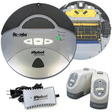 iRobot 4160 Remanufactured Roomba Vacuum, Cleans carpeting, hardwood, tile, linoleum and concrete, Adjusts to different floor surfaces automatically,  Cleans edges and corners using its spinning side brush, which rotates outside the unit's housing diameter to gather debris from tough-to-reach spots, Green Color (IROBOT4160R IROBOT4160-R 4160) 