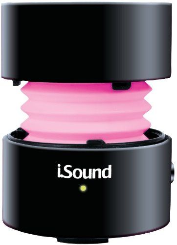 iSound 5314 Fire Waves Rechargeable Bluetooth Portable Speaker, Black, 3W Power output, Solid aluminum shell for best stability/durability, Advanced Bluetooth for wireless connection to Bluetooth enabled devices, Integrated microphone with noise shielding for clear speakerphone calls, Vacuum bass design for surprising volume-to-size ratio, UPC 845620053148 (ISOUND5314 ISOUND-5314)