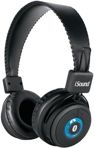 iSound BT-2000 On Ear Bluetooth Headphones, Black, Frequency response 20 Hz - 20 kHz, Bluetooth v2.1 + EDR for advanced wireless performance, Wirelessly play/pause/skip music tracks and control volume with headset buttons, Answer calls with the built-in microphone, Compatible with PC/Mac for video chatting, 33 foot transmission range, UPC 845620056002 (ISOUNDBT2000 BT2000 BT 2000)