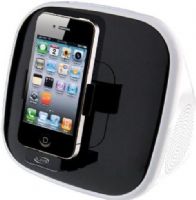 iLive ISP191B Speaker dock with Apple cradle - wired, Active Speaker Type, Integrated Audio Amplifier, Power on/off, volume Controls, 2 - wired Speakers Included, For use with Apple iPhone 3G, 3GS, 4 Apple iPod touch -1G, 2G, 3G, 4G, Composite video output - RCA phono, Audio line-in - mini-phone stereo 3.5 mm IPhone / IPod docking Connector Type, UPC 047323119118 (ISP191B ISP-191B ISP 191B) 