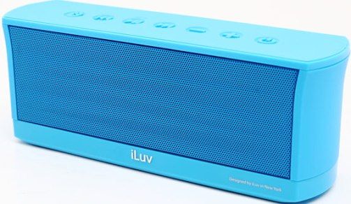 iLuv ISP233BLU MobiOut Splash-resistant High-fidelity Stereo wireless Bluetooth Portable Speaker, Blue; Fits with Apple and Android smartphones and tablets, most Bluetooth devices; Rugged splash-Uresistant design allows you to bring MobiOut to all of your outdoor activities; High-fidelity stereo drivers and passive radiator deliver powerful sound; UPC 639247092419 (ISP233-BLU ISP233 BLU ISP-233BLU ISP 233BLU) 