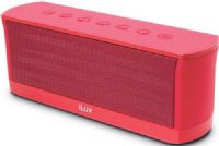 iLuv ISP233RED MobiOut Splash-resistant High-fidelity Stereo wireless Bluetooth Portable Speaker, Red; Fits with Apple and Android smartphones and tablets, most Bluetooth devices; Rugged splash-resistant design allows you to bring MobiOut to all of your outdoor activities; High-fidelity stereo drivers and passive radiator deliver powerful sound; UPC 639247092426 (ISP233-RED ISP233 RED ISP-233RED ISP 233RED)  