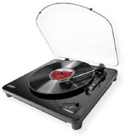 ION Audio IT55F Air LP Wireless Streaming Turntable; Black; Stream your records wirelessly to any Bluetooth speaker; Belt-drive turntable features convenient Auto-Stop; RCA outputs for connection to stereo system; UPC 812715017163 (IT55F IT55F IT-55F IT55FAIR IT55F-LP IT55F-TURNTABLE) 