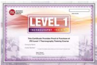 FLIR ITC Level I Thermography Certification (4-Day), Per Attendee; Comprehensive, hands-on introduction to thermal imaging and measurement systems for predictive maintenance applications. No experience in thermography is necessary; Collect quality data, accurate temperature readings, and account for measurement effects such as distance and emissivity using infrared cameras (FLIRITCLEVELI FLIR ITC LEVEL I THERMOGRAPHY TRAINING) 