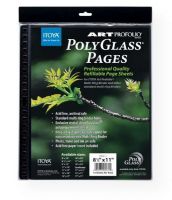 Itoya PR1117 Art Profolio PolyGlass Refill Pages 11" x 17"; Professional quality refill pages for presentation binders and multi-ring binders; Standard, multi-ring binder holes; Crystal clear polypropylene material with unique rigid spine weld for easy insertion into binders; Photo, toner and inkjet-safe; Acid-free, archival safe; Includes acid-free, black paper insert in every page; 10-pack; UPC 075633901376 (ITOYAPR1117 ITOYA-PR1117 BINDER) 