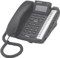 Cortelco 220000-TP2-27E Colleague 2200 Enhanced Disposition Plus Speakerphone, Caller ID, Black, Caller ID with Call Waiting, 80 Message CID Memory, Backlit Extra Large 3-line LCD Panel, Disposition Buttons; Trilingual English, French and Spanish; Voice Message Indication: FSK, Stutter and 90 Volt; Mute with LED; Electronic Hold; UPC 048044220022 (220000TP227E 220000 TP2 27E) 