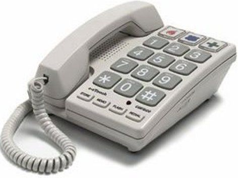 Cortelco 240085-VOE-21F Big Button Corded Phone, Keypad Dialer Type, Base Dialer Location, Pulse, tone Dialing Modes, Visual ringer light Indicators, Large buttons Additional Features, Call Waiting, Volume Control, Ringer Control, 10 Speed Dial Capacity, 3 One-Touch Dial Button, UPC 048044240082 (240085VOE21F 240085VOE-21F 240085-VOE21F ITT2400 ITT-2400 ITT 2400)