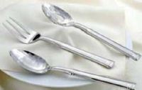 Imco 1012386 Flatware Hostess Set 3pc Tuscany, 9 inches, Heavyweight 18/10 Stainless Steel, Silver Color, Mirror Finish, Contemporary Pattern with Accents; Three piece set includes spoon, fork and slotted spoon (1012386 IMCO1012386 IMCO-1012386 IMCO 1012386) 