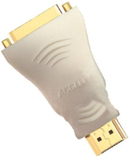 Accell J052C-001B DVI-D Female to HDMI Male Adapter, Supports 1080P - 1920 x 1200 resolution, Adapts a DVI-D interface to HDMI, 24k gold-plated connectors & contacts for superior connectivity (J052C 001B J052C001B)