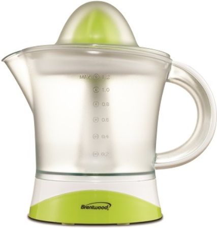 Brentwood J-17 Citrus Squeezer/Juicer, White; 1.2 Liter/1200ml Capacity, 25 Watts Power, Detachable Pitcher for Easy Pouring, 2-Way Direction, Dust Cover, Removable Parts for Easy Cleaning, Powerful Motor, cETL Approval, Dimension (LxWxH) 9 x 5.5 x 9.5, Weight 2lbs, UPC 181225000010 (J17 J 17) 