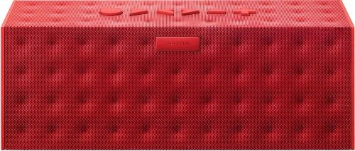 Jawbone J2011-02-US Big Jambox Red Dot Bluetooth Speaker, Proprietary acoustic drivers, Proprietary passive bass radiator, Built-in Microphone, Huge Sound, Powerful Speakerphone, On/Off Button, Up to 15 hours of continuous play, Wireless Range at least 33 feet (10m), Bluetooth v2.1 compliant, Supports Enhanced Data Rate (EDR), UPC 847912002841 (J201102US J201102-US J2011-02US J2011 02 US)