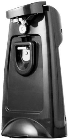 Brentwood J-29B Can Opener with Chromed Built-in Bottle Opener & Knife Sharpener, Black, 70 Watts Power, Plastic and metal construction provides durability, 3.2' lenght cord, cETL Approval Code, Dimension (LxWxH) 5.5 x 4.25 x 9.25, Weight 2.0lbs., UPC 181225100604 (J29B J 29B J-29) 