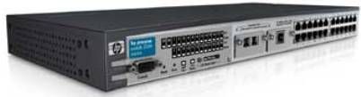 HP Hewlett Packard J4818A#ABA ProCurve 2324 Switch, 24 auto-sensing 10/100 ports (IEEE 802.3 Type 10Base-T, IEEE 802.3u Type 100Base-TX), Auto-MDIX, 2 open transceiver slots, 1 RS-232C DB-9 console port, Rack mountable with included hardware, Half-/Full-duplex auto-negotiating capability on every port, 9.6 Gbps switch fabric integrated on chip (J4818AABA J4818A-ABA J4818A)