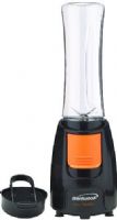 Brentwood JB-197 Blend-To-Go Personal Blender, Black with Orange Button, One-Touch Blending Action, 20oz Capacity Bottle made with Odor and Impact Resistant TRITAN Plastic, BPA Free Bottle, To GO Lid Included, Dishwasher Safe Jar and Parts, Durable Stainless Steel Blades, Non-Skid Base, 300 Watts Power, cUL Approval Code, Dimension (LxWxH) 4.75 X 5 X 15, Weight 2.75 lbs, UPC 812330020043 (JB197 JB 197)  