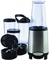 Brentwood JB-199 20-Pieces Multi Purpose Blender; 240 Watts Power; Chops, Mixes, Blends, Grinds and More; BPA Free Bottle; 5 Blending Cups with Sporst and Resealable Lids; High Torque Power Base; Dishwasher Safe Jar and Parts; Durable Stainless Steel Blades; Non-Skid Base; cUL Approval Code; Dimension (LxWxH) 8x9x13.5; Weight 5 lbs.; UPC 812330020890 (JB199 JB 199) 